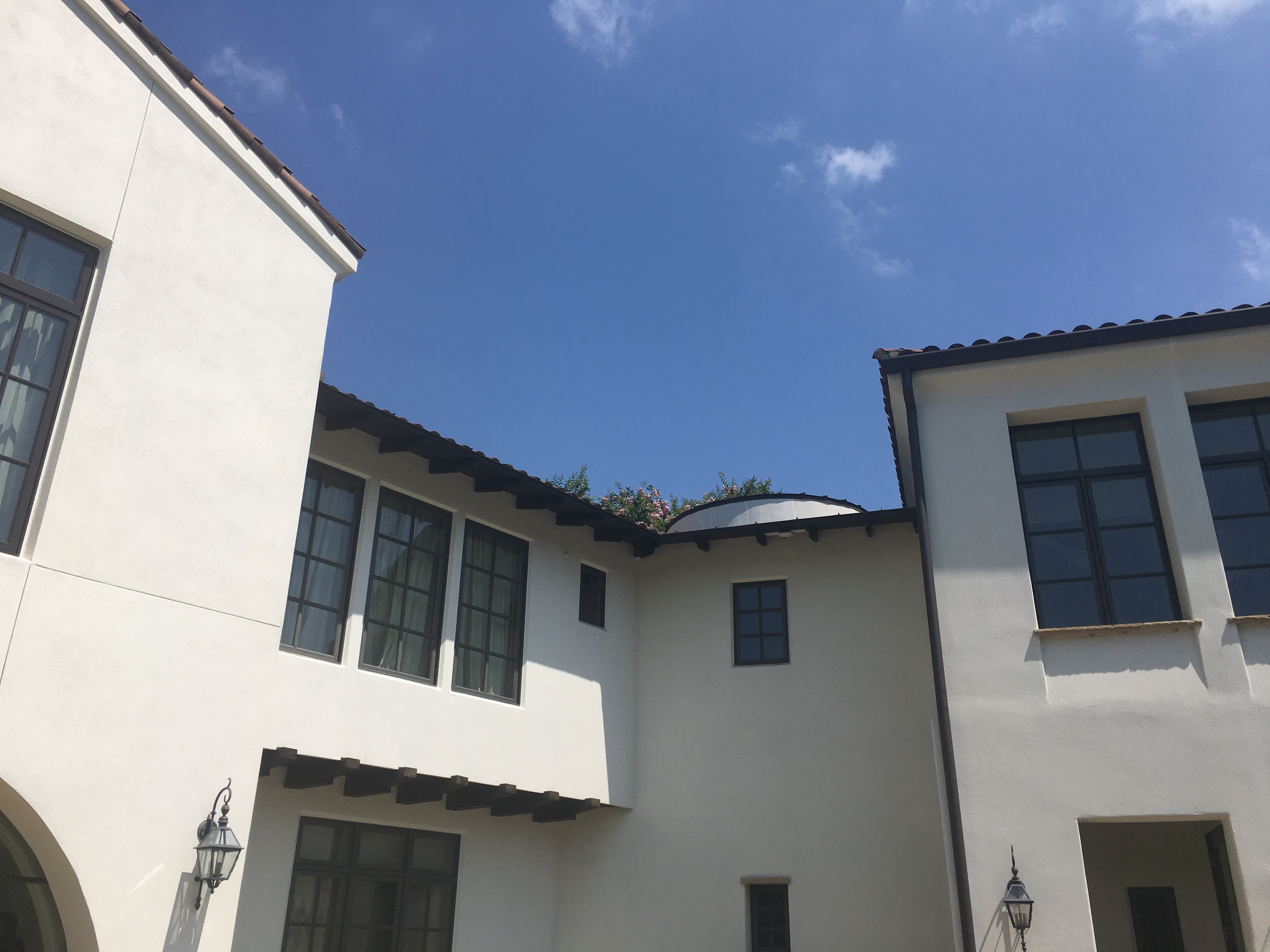 Discreet exterior AP placement that blends into the home